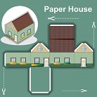 ocuklar iin hazr ev model maketi ablonu, paper craft model house